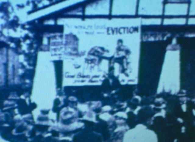 Protest for evictions
